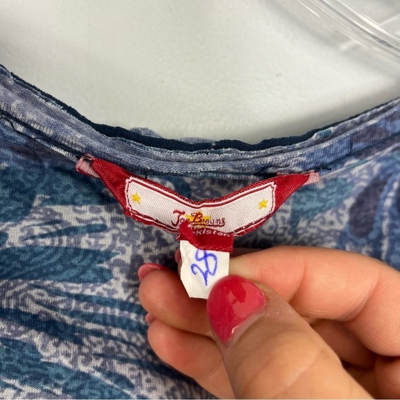 Joe Browns Plus 24 Lagenlook Boho V-neck Asymmetric Artsy Tunic Top Blouse Y12 - Picture 8 of 9